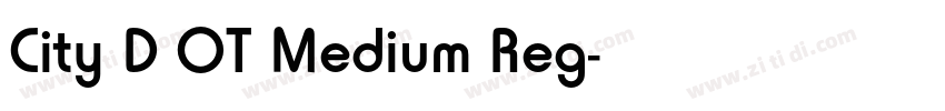 City D OT Medium Reg字体转换